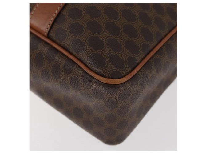 Céline Borsa a mano in tela Macadam CELINE in pelle PVC marrone oro Auth ka3666 D'oro - vista 13