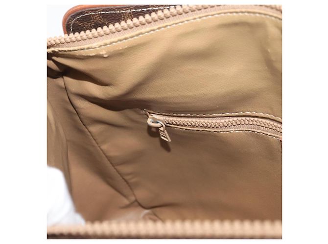 Céline Borsa a mano in tela Macadam CELINE in pelle PVC marrone oro Auth ka3666 D'oro - vista 20