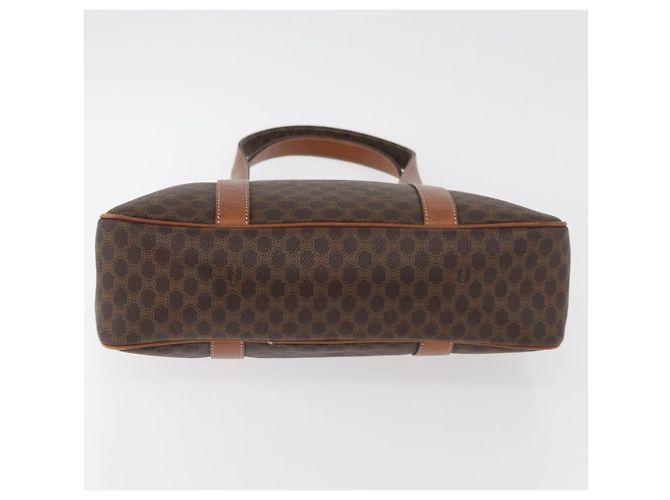 Céline Borsa a mano in tela Macadam CELINE in pelle PVC marrone oro Auth ka3666 D'oro - vista 9