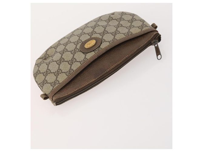 Bolso de Hombro GG Canvas Gucci PVC 5 Set Negro Beige Auth 174402 - vista 15