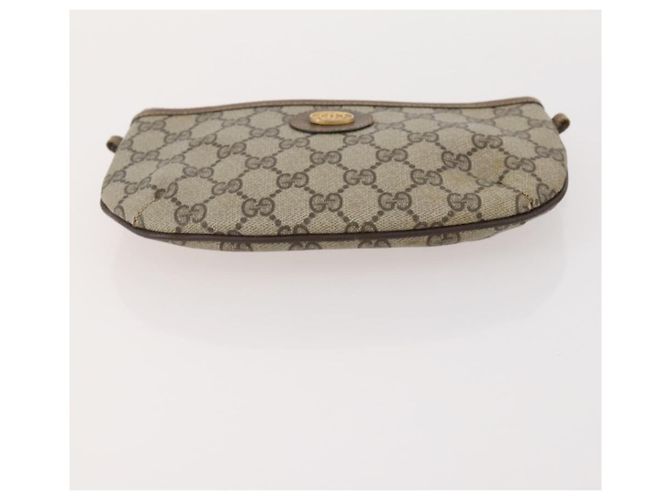 Bolso de Hombro GG Canvas Gucci PVC 5 Set Negro Beige Auth 174402 - vista 16