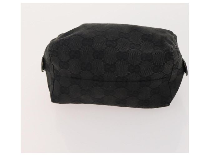 Bolso de Hombro GG Canvas Gucci PVC 5 Set Negro Beige Auth 174402 - vista 21