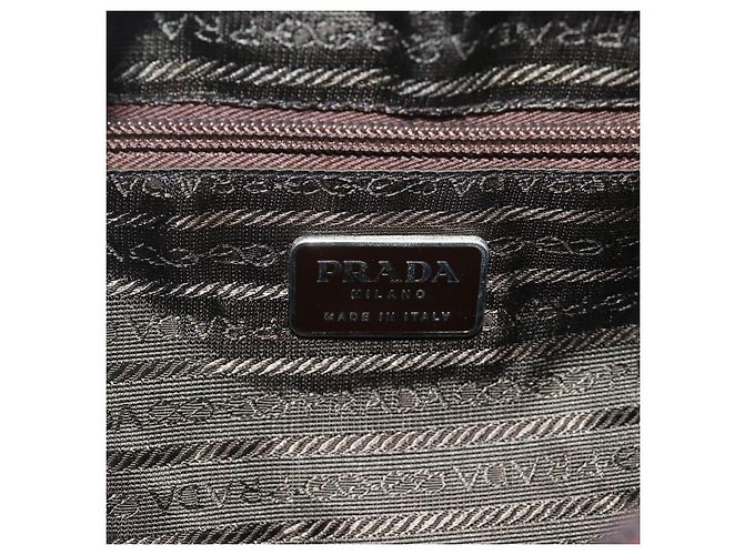 Borsa a Spalla PRADA in Nylon Verde Argento Auth BA11940 - vista 17