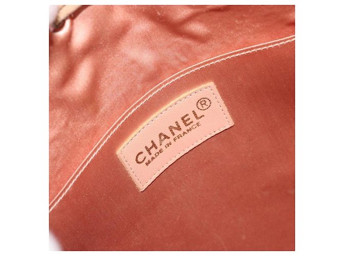 CHANEL Matelassé Rucksack Satin Rosa Gold CC Auth bs34274 Pink Golden - Ansicht 15
