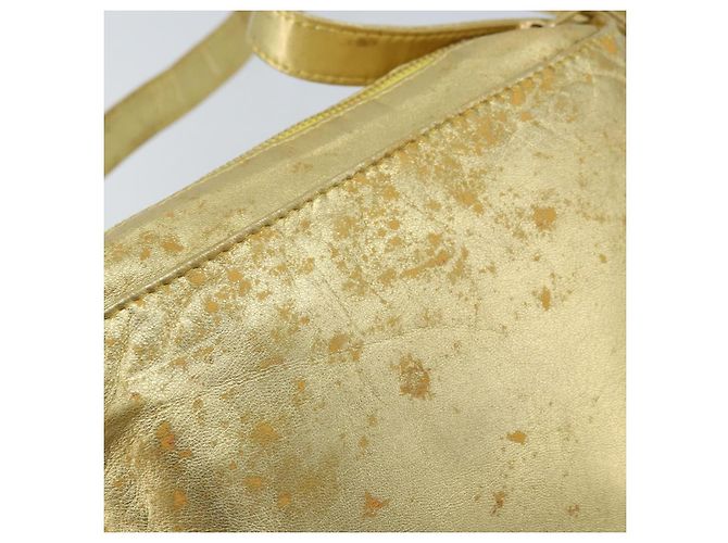Borsa a Spalla in Pelle LOEWE anagramma Oro Auth AMZ499 D'oro - vista 10