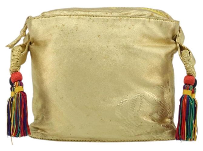 Borsa a Spalla in Pelle LOEWE anagramma Oro Auth AMZ499 D'oro - vista 13