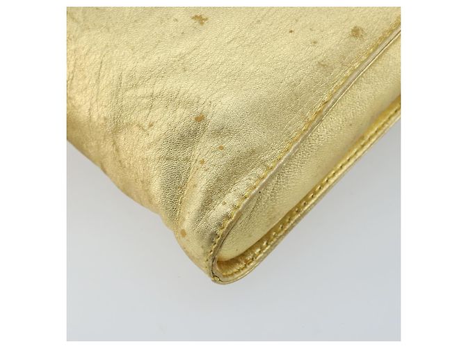 Borsa a Spalla in Pelle LOEWE anagramma Oro Auth AMZ499 D'oro - vista 16
