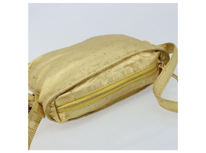 Borsa a Spalla in Pelle LOEWE anagramma Oro Auth AMZ499 D'oro - vista 6