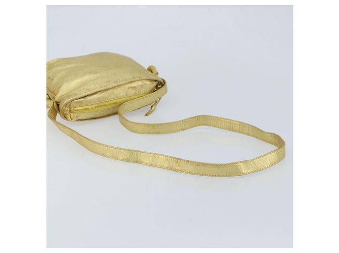 Borsa a Spalla in Pelle LOEWE anagramma Oro Auth AMZ499 D'oro - vista 7