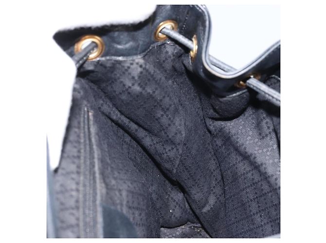 Zaino in Pelle Gucci Bamboo Nero Oro 003 2058 0016 Auth gh2009 - vista 22
