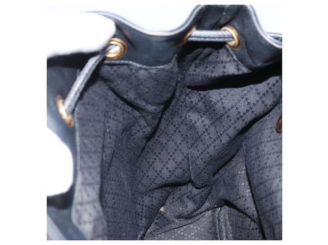 Zaino in Pelle Gucci Bamboo Nero Oro 003 2058 0016 Auth gh2009 - vista 23