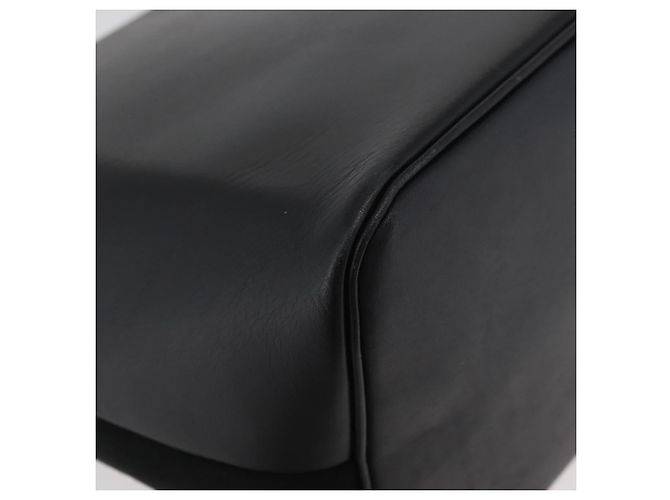 Borsa a Spalla Burberrys in Pelle Scamosciata Nera e Oro Auth bs34378 Nero D'oro - vista 12