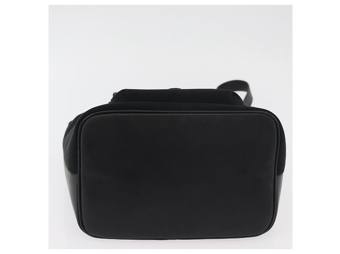 Borsa a Spalla Burberrys in Pelle Scamosciata Nera e Oro Auth bs34378 Nero D'oro - vista 9
