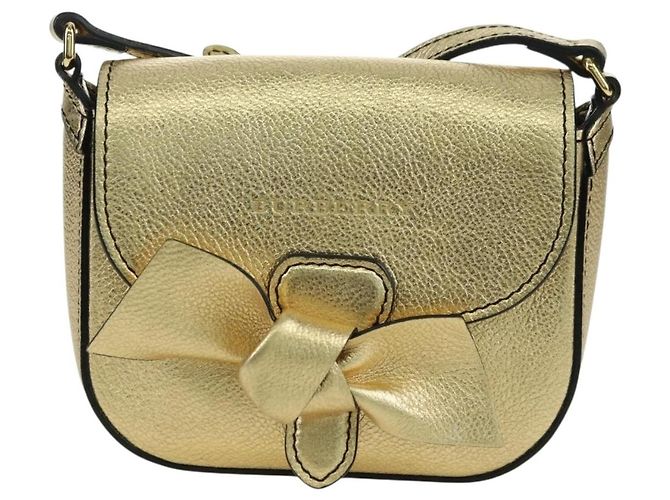 BURBERRY Schultertasche aus Leder Gold Auth INZ018A Golden - Ansicht 2