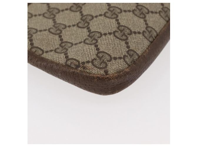 Gucci Borsa a Spalla GG Supreme PVC Beige Oro Auth ka3822 D'oro - vista 10