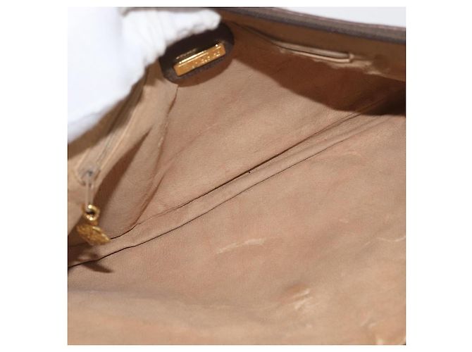 Gucci Borsa a Spalla GG Supreme PVC Beige Oro Auth ka3822 D'oro - vista 16