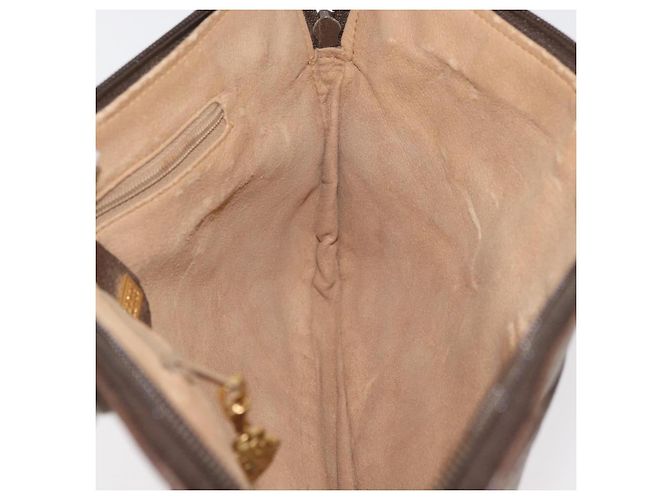 Gucci Borsa a Spalla GG Supreme PVC Beige Oro Auth ka3822 D'oro - vista 17