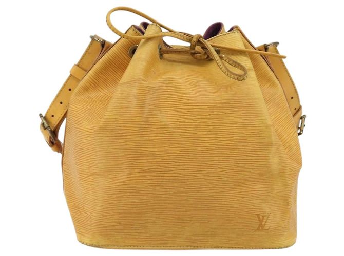 Noe LOUIS VUITTON Borsa a Spalla Petit Noé Epi Gialla M44109 LV Auth YKZ986 Giallo - vista 13