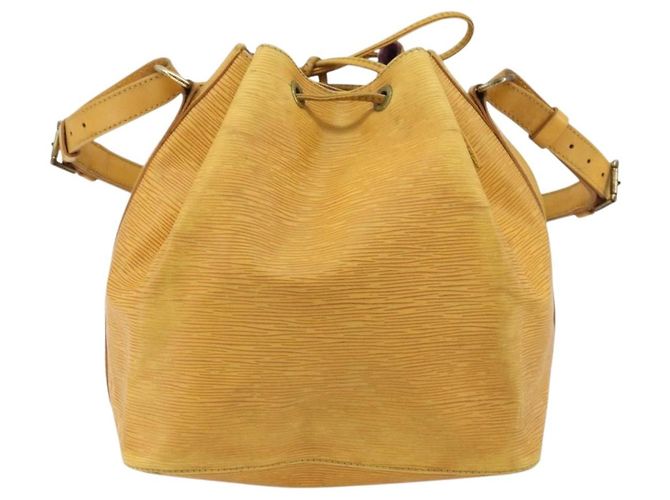 Noe LOUIS VUITTON Borsa a Spalla Petit Noé Epi Gialla M44109 LV Auth YKZ986 Giallo - vista 2
