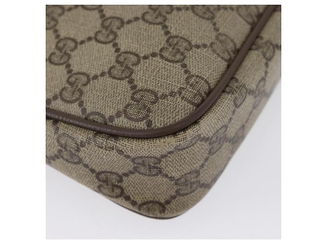 Gucci Borsa a Spalla GG Supreme PVC Beige Oro 97 02 068 Auth YKZ783 D'oro - vista 10