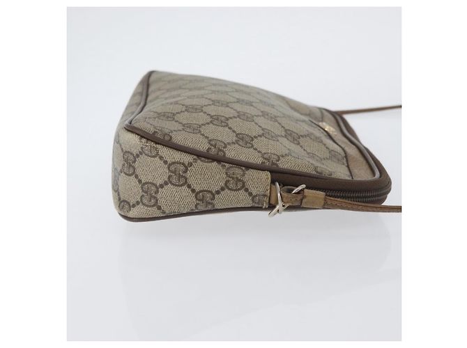 Gucci Borsa a Spalla GG Supreme PVC Beige Oro 97 02 068 Auth YKZ783 D'oro - vista 4
