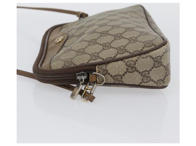 Gucci Borsa a Spalla GG Supreme PVC Beige Oro 97 02 068 Auth YKZ783 D'oro - vista 5