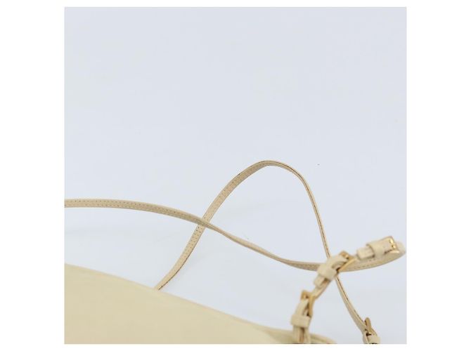 PRADA Borsa a mano in nylon beige oro Auth YKZ516 D'oro - vista 8