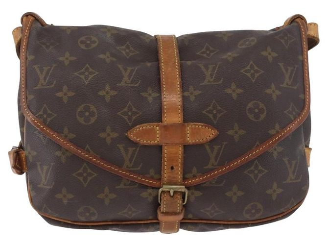 LOUIS VUITTON Borsa a Spalla Monogram Saumur 30 M42256 LV Auth AMZ352 Monogramma - vista 13