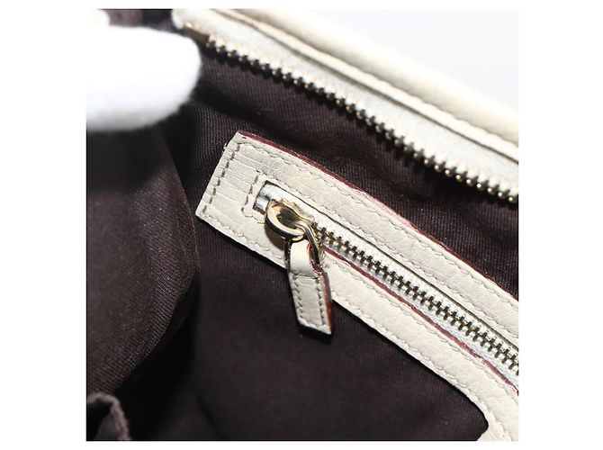 Borsa a Spalla Gucci GG Canvas Sherry Line Beige Oro 144888 Auth AMZ009 D'oro - vista 21