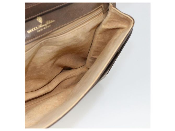 Gucci Borsa a Spalla GG Supreme PVC Beige Oro Auth YKZ952 D'oro - vista 18