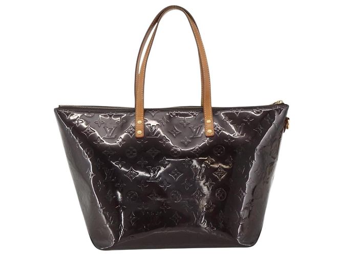 LOUIS VUITTON Borsa Tote Bellevue GM Monogram Vernis Amarante M93589 Auth YKZ1600 Bordò - vista 2