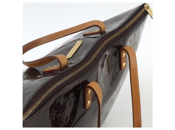 LOUIS VUITTON Borsa Tote Bellevue GM Monogram Vernis Amarante M93589 Auth YKZ1600 Bordò - vista 6