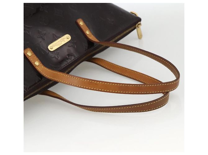 LOUIS VUITTON Borsa Tote Bellevue GM Monogram Vernis Amarante M93589 Auth YKZ1600 Bordò - vista 7