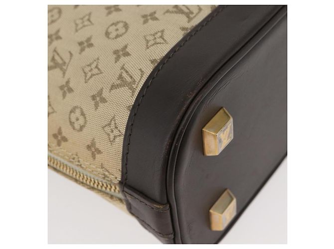 LOUIS VUITTON Mini Alma Alto Borsa a Mano Monogramma Khaki M92203 LV Auth BAZ717 Cachi - vista 10