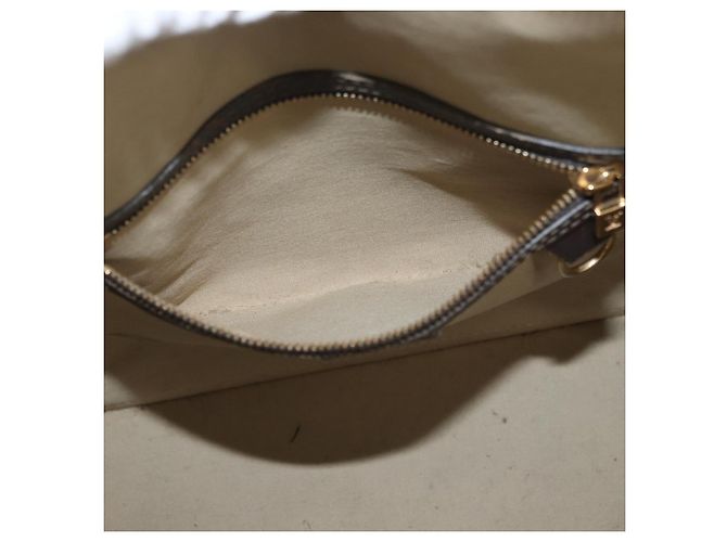 LOUIS VUITTON Mini Alma Alto Borsa a Mano Monogramma Khaki M92203 LV Auth BAZ717 Cachi - vista 20