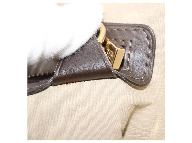 LOUIS VUITTON Mini Alma Alto Borsa a Mano Monogramma Khaki M92203 LV Auth BAZ717 Cachi - vista 21