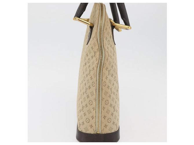 LOUIS VUITTON Mini Alma Alto Borsa a Mano Monogramma Khaki M92203 LV Auth BAZ717 Cachi - vista 4