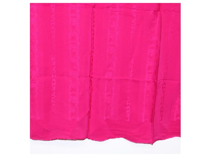 CHANEL Schal Seide Rosa CC Auth 174657A Pink - Ansicht 19
