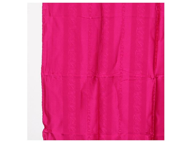 CHANEL Schal Seide Rosa CC Auth 174657A Pink - Ansicht 5