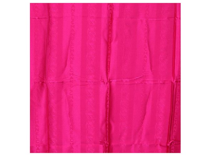 CHANEL Schal Seide Rosa CC Auth 174657A Pink - Ansicht 6