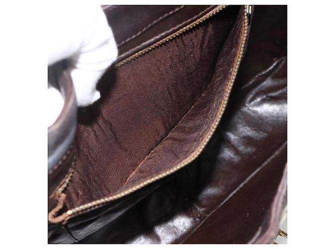 Céline Borsa a Spalla Celine C Sulky in Tela Beige Oro Auth bs34212 D'oro - vista 18