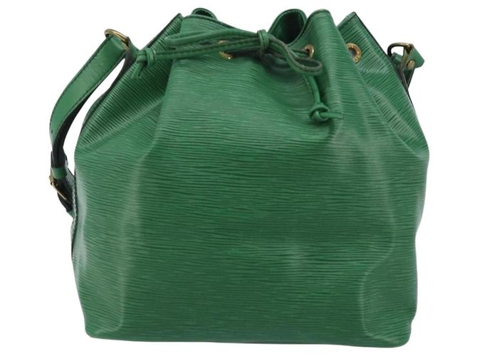 Noe LOUIS VUITTON Borsa a Spalla Petit Noé Epi Verde M44104 LV Auth AMZ056 - vista 13