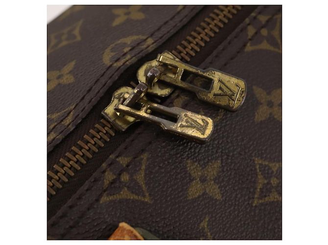 LOUIS VUITTON Monogram Keepall Bandouliere 50 Borsa Boston M41416 LV Auth LNZ491 Monogramma - vista 18