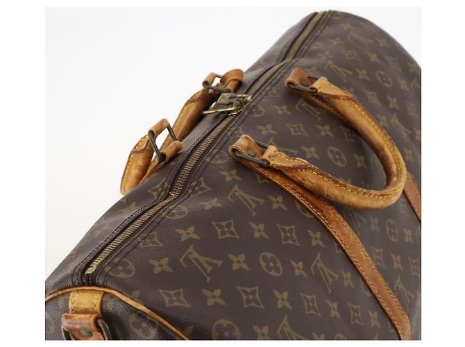 LOUIS VUITTON Monogram Keepall Bandouliere 50 Borsa Boston M41416 LV Auth LNZ491 Monogramma - vista 6