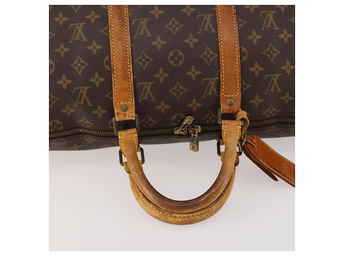 LOUIS VUITTON Monogram Keepall Bandouliere 50 Borsa Boston M41416 LV Auth LNZ491 Monogramma - vista 7