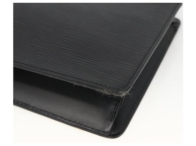 LOUIS VUITTON Pochette Uomo Epi Borsa a Mano Nera M52522 LV Auth YKZ275 Nero - vista 15