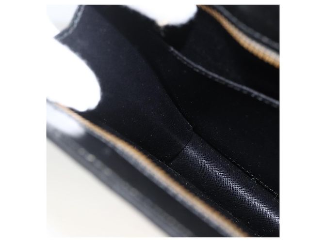 LOUIS VUITTON Pochette Uomo Epi Borsa a Mano Nera M52522 LV Auth YKZ275 Nero - vista 19