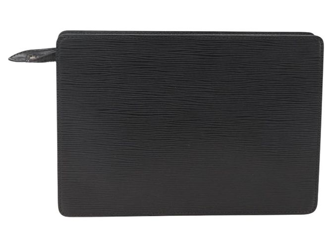 LOUIS VUITTON Pochette Uomo Epi Borsa a Mano Nera M52522 LV Auth YKZ275 Nero - vista 2