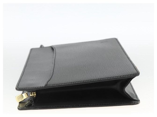 LOUIS VUITTON Pochette Uomo Epi Borsa a Mano Nera M52522 LV Auth YKZ275 Nero - vista 3