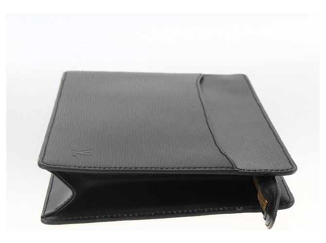 LOUIS VUITTON Pochette Uomo Epi Borsa a Mano Nera M52522 LV Auth YKZ275 Nero - vista 4